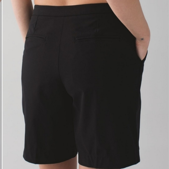 Lululemon Long Story Short Shorts Black Pleat Size 4 NWT - Picture 8 of 10